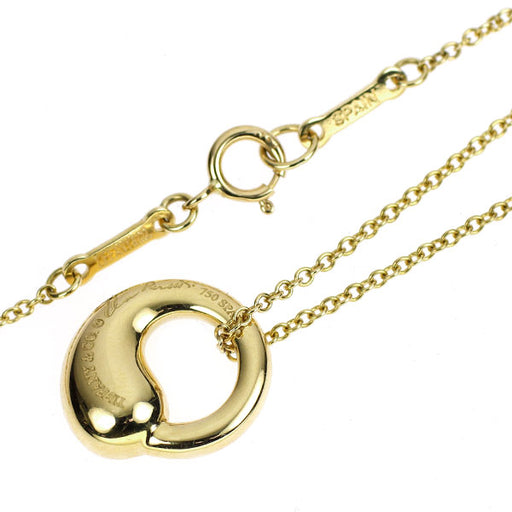 美品 ティファニー エターナルサークル K18YG ペンダント 約2.6g 美品