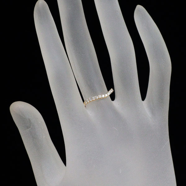 K18YG ダイヤモンド リング 0.25ct　ハーフエタニティ