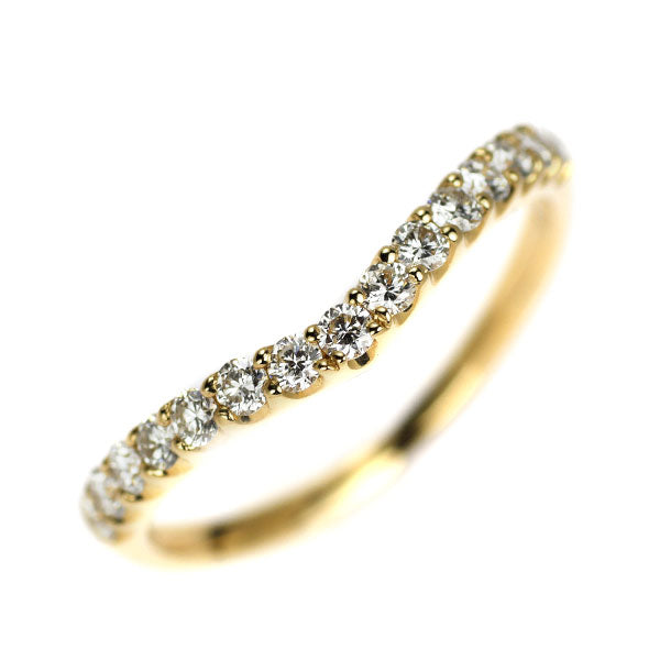 K18YG ダイヤモンド リング 0.25ct　ハーフエタニティ