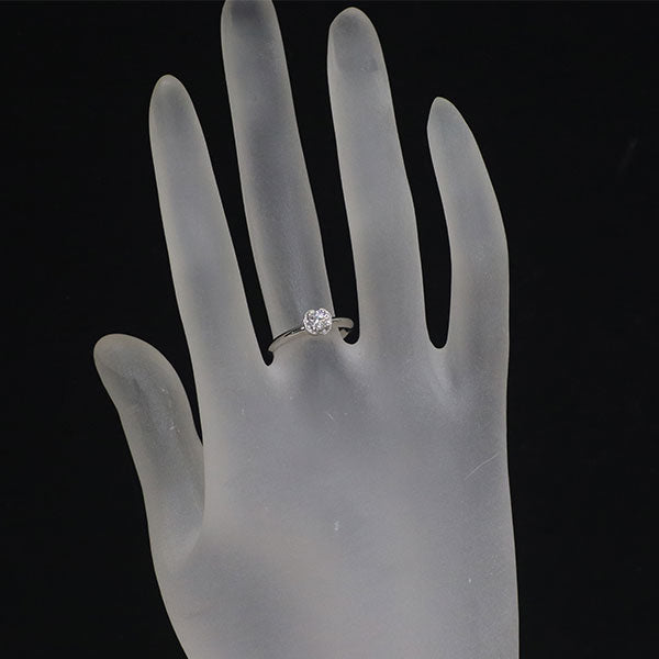 ブルガリ Pt950 ダイヤモンド リング 0.21ct E VS1 3EX インコントロダモーレ