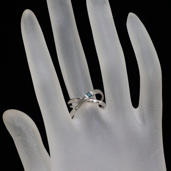 希少 Pt900 アレキサンドライト ダイヤモンド リング 0.10ct D0.04ct
