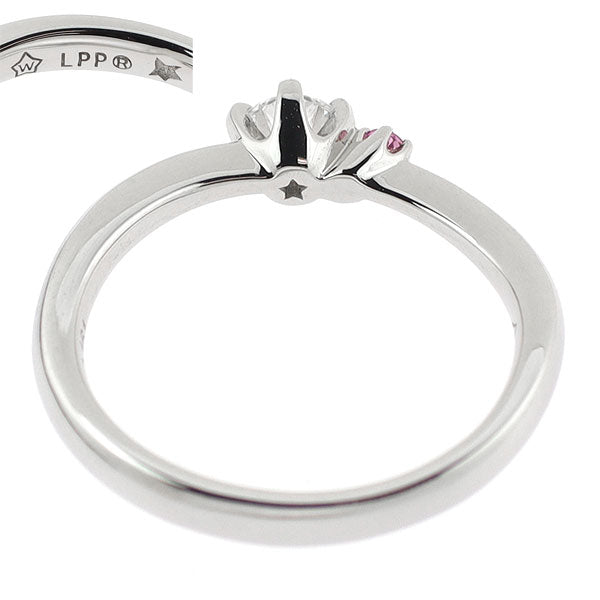 wish upon a star Pt950 ダイヤモンド ピンクサファイア リング 0.161ct 星の王子さま