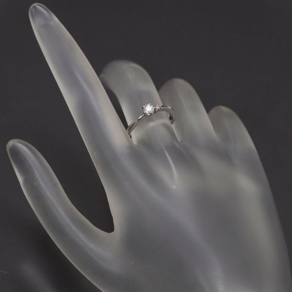 wish upon a star Pt950 ダイヤモンド ピンクサファイア リング 0.161ct 星の王子さま