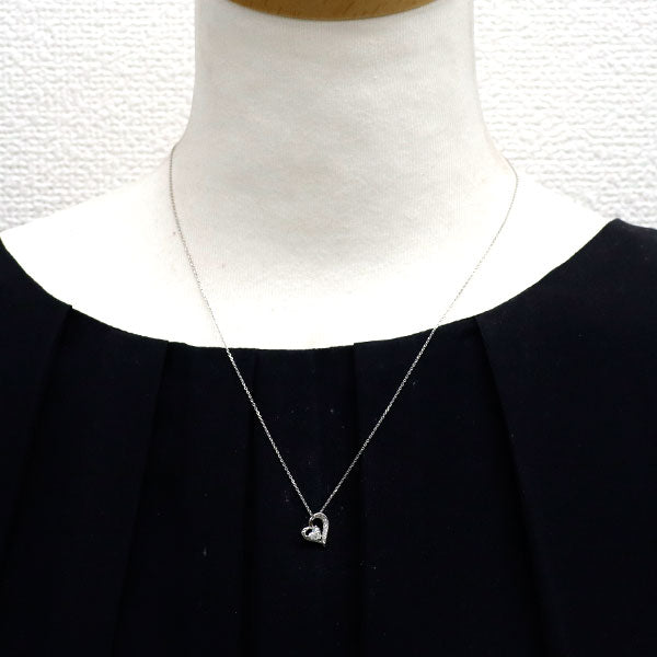 Pt900/Pt850 ダイヤモンド ペンダントネックレス 0.20ct  ハート