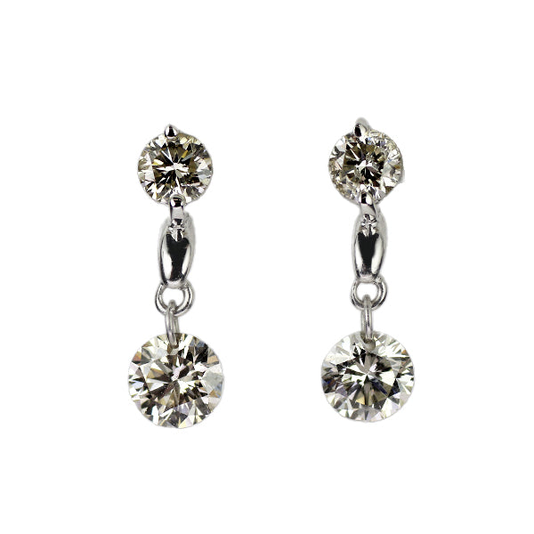 K18WG ダイヤモンド ピアス 0.50ct