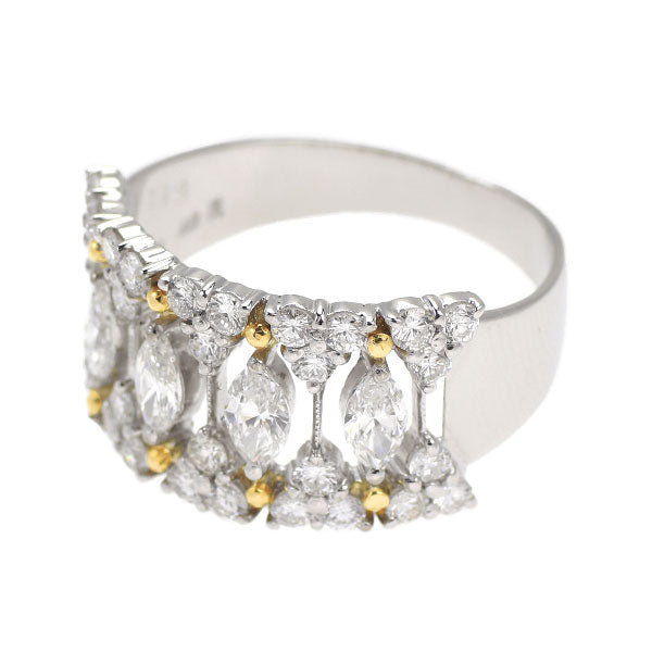 K18YG/WG ダイヤモンド リング 1.83ct