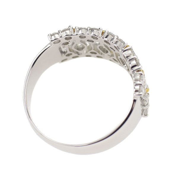 K18YG/WG ダイヤモンド リング 1.83ct