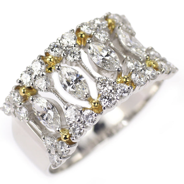 K18YG/WG ダイヤモンド リング 1.83ct