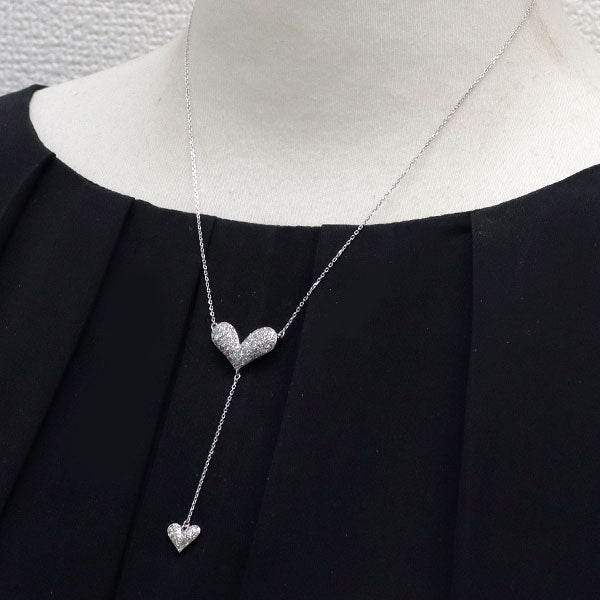 デュノア K18WG ダイヤモンド ペンダントネックレス 1.10ct ハート