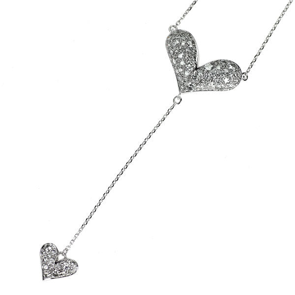 デュノア K18WG ダイヤモンド ペンダントネックレス 1.10ct ハート