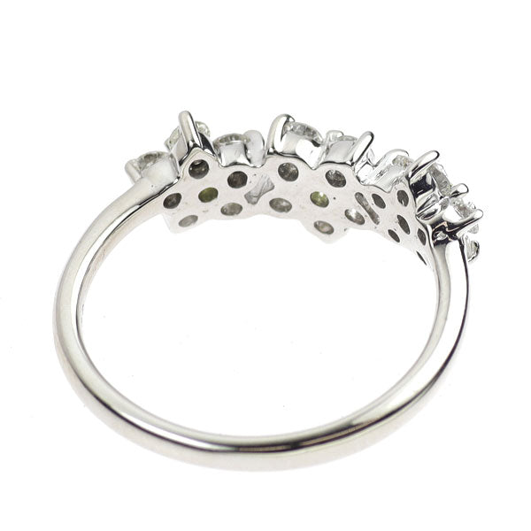 K18WG デマントイド ガーネット ダイヤ リング 0.13ct 0.56ct
