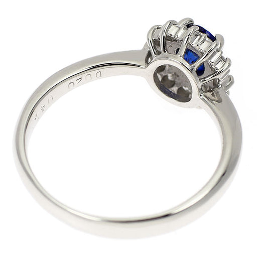 Pt900 サファイア ダイヤモンド リング 0.47ct 0.20ct — セルビー