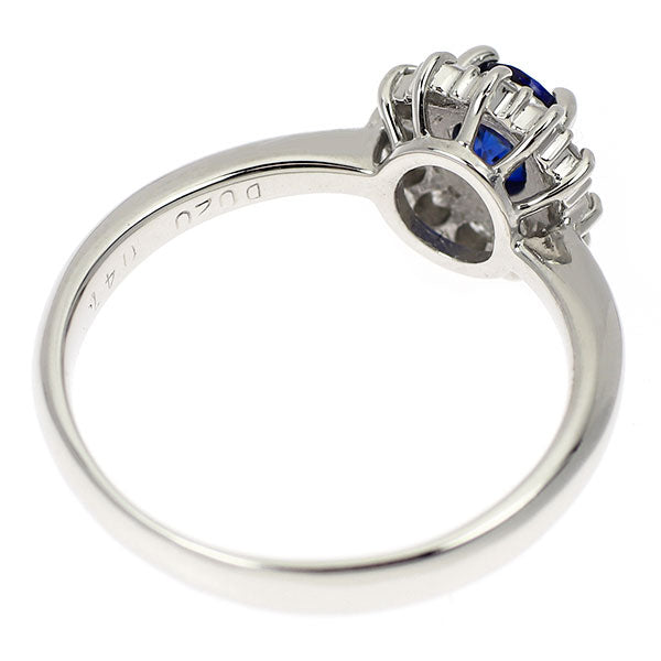 Pt900 サファイア ダイヤモンド リング 0.47ct 0.20ct — セルビー 