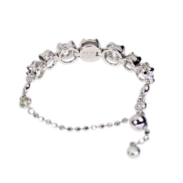 K18WG ダイヤモンド チェーンリング 0.35ct ピンキー～20号 — セルビー  