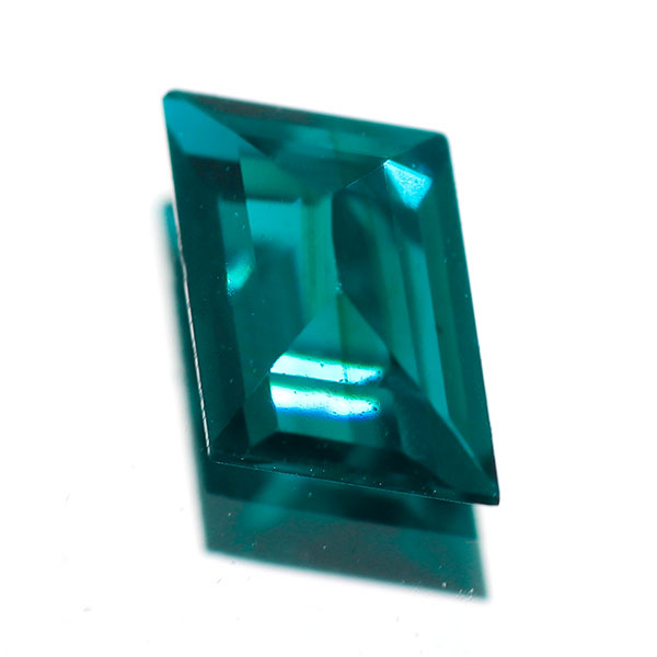 新品 宝石品質ロゼンジカット ナミビア産ダイオプテーズ ルース 0.107ct 希少石 レアストーン【エスコレ】
