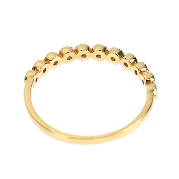 新品 K18YG ブラジル産 パライバトルマリン ローズカットダイヤモンド