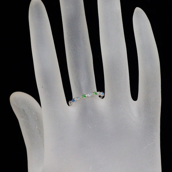 新品 希少 Pt900 デマントイドガーネット アウイナイト パライバ