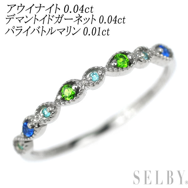 新品 Pt900 アウイナイト デマントイドガーネット パライバトルマリン