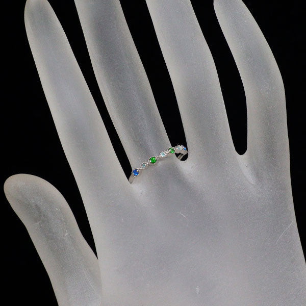 新品 Pt900 アウイナイト デマントイドガーネット パライバトルマリン