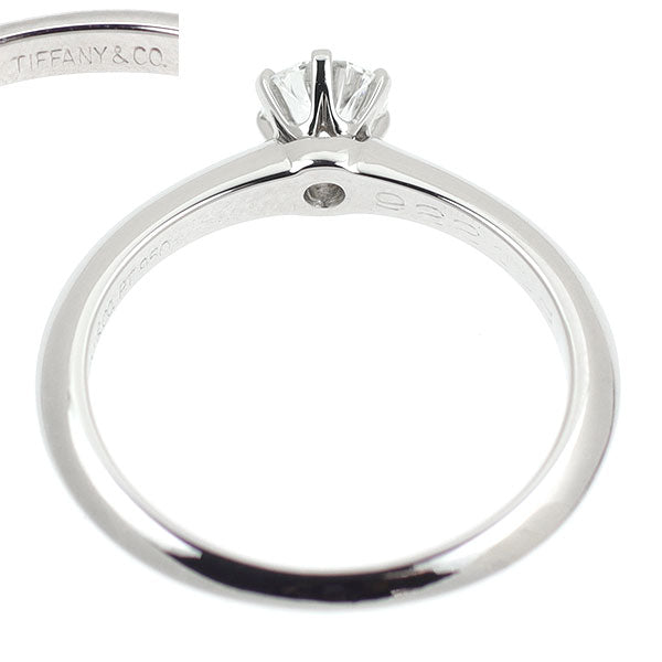 ティファニー Pt950 ダイヤモンド リング 0.32ct F IF ソリティア