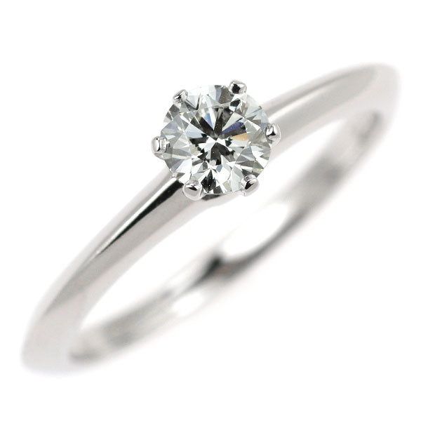 ティファニー Pt950 ダイヤモンド リング 0.32ct F IF ソリティア