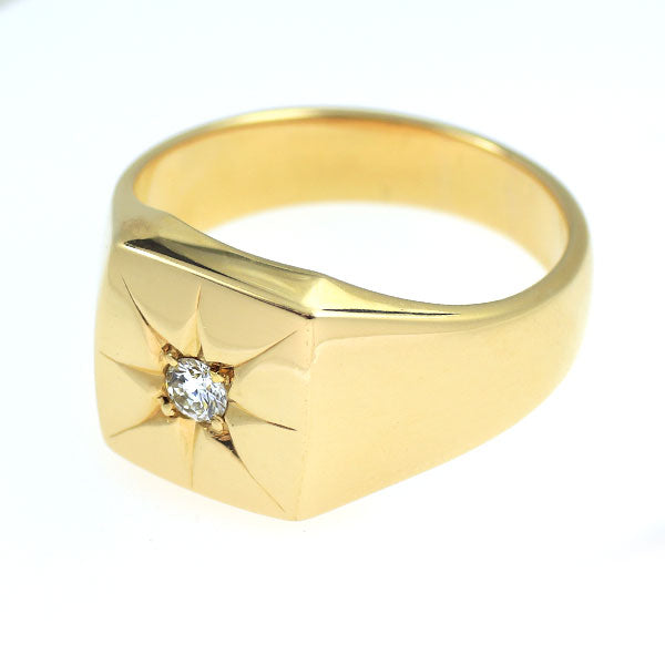 K18YG ダイヤモンド リング 0.13ct
