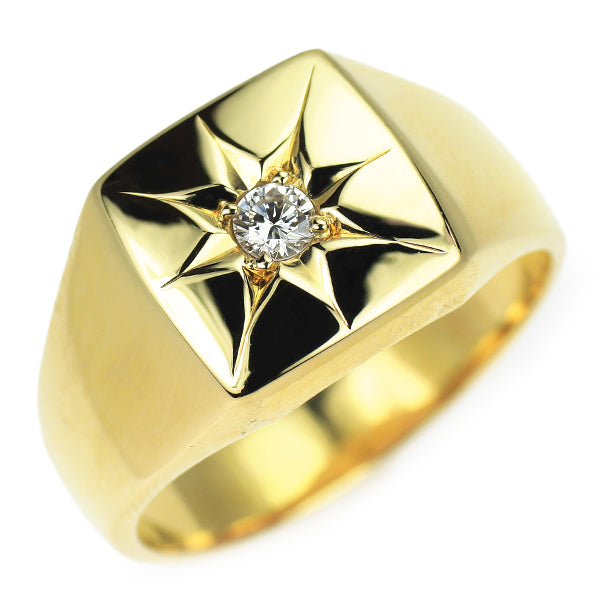 K18YG ダイヤモンド リング 0.13ct