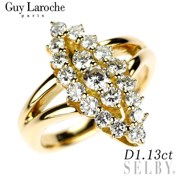 ギラロッシュ K18YG ダイヤモンド リング 1.13ct