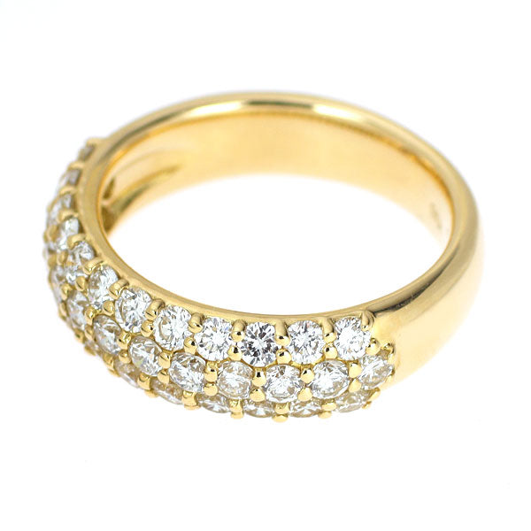 K18YG ダイヤモンド リング 1.51ct パヴェ