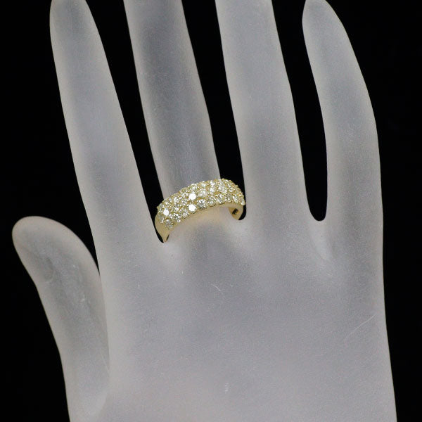 K18YG ダイヤモンド リング 1.50ct パヴェ