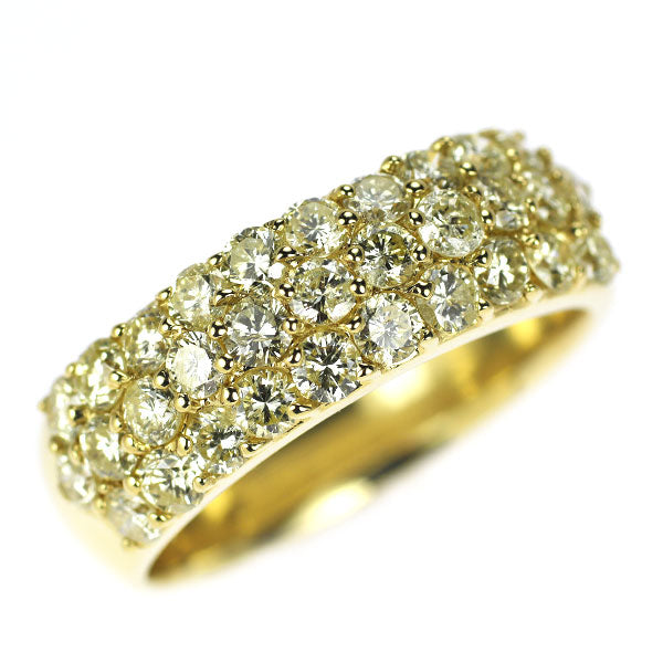 K18YG ダイヤモンド リング 1.50ct パヴェ