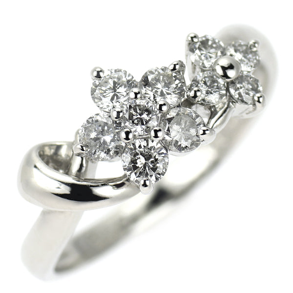Pt900 ダイヤモンド リング 0.50ct フラワー