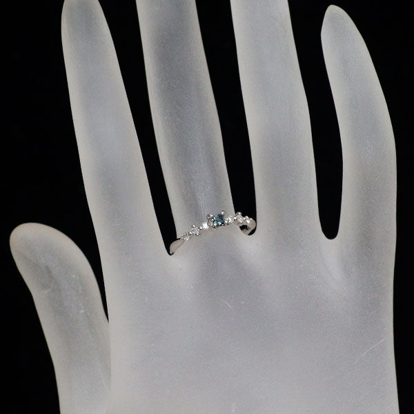 希少 Pt900 アレキサンドライト ダイヤモンド リング 0.12ct D0.100ct