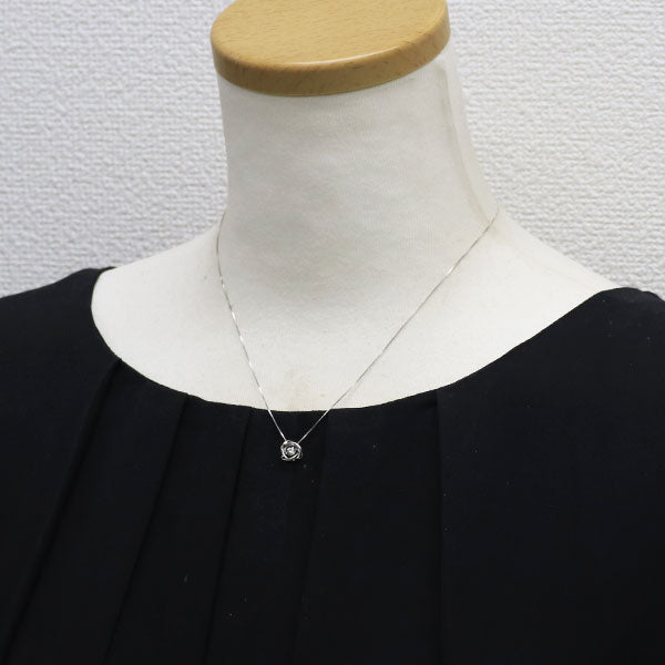Pt900/ Pt850 ダイヤモンド ペンダントネックレス 0.10ct