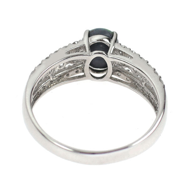 新品 Pt950 オーストラリア産ブラック オパール ダイヤモンド リング 0.670ct D0.39ct 【エスコレ】