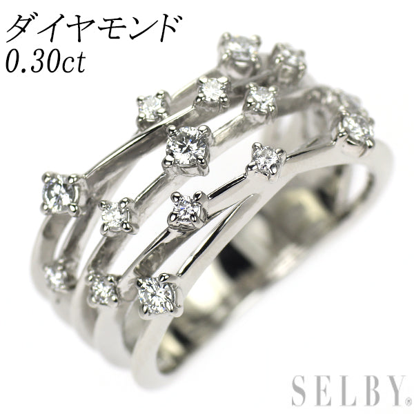 Pt900 ダイヤモンド リング 0.30ct
