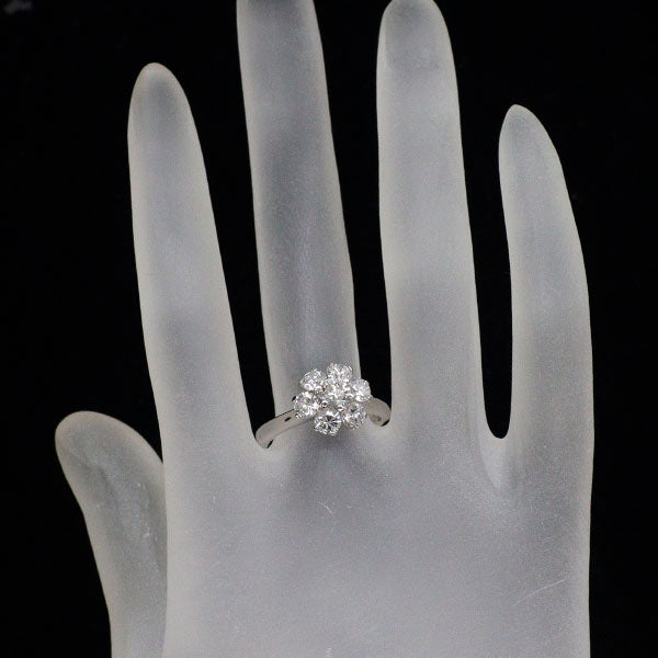 Pt900 ダイヤモンド リング 0.336ct D1.20ct フラワー