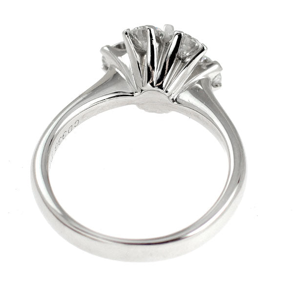 Pt900 ダイヤモンド リング 0.336ct D1.20ct フラワー