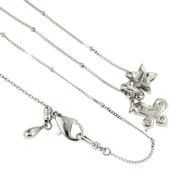 小寺智子 Pt900/ Pt850 ダイヤモンド ペンダントネックレス 0.50ct 蝶 星