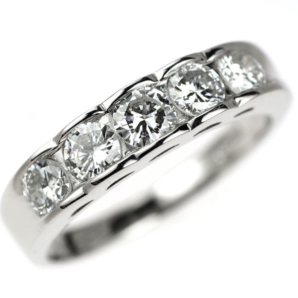 Pt900 ダイヤモンド リング 1.122ct 一文字