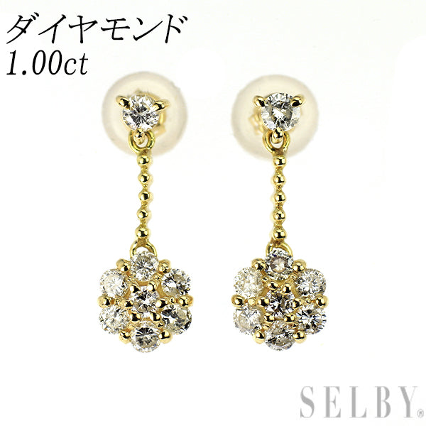 K18YG ダイヤモンド ピアス 1.00ct