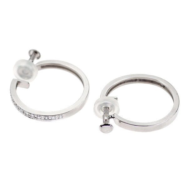Pt900 ダイヤモンド フープ イヤリング 0.30ct