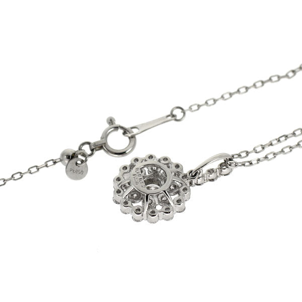 Pt900/ Pt850 ダイヤモンド ペンダントネックレス 0.19ct D0.52ct