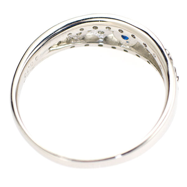 Pt900 アウイナイト ダイヤモンド リング 0.05ct D0.18ct アンティーク  