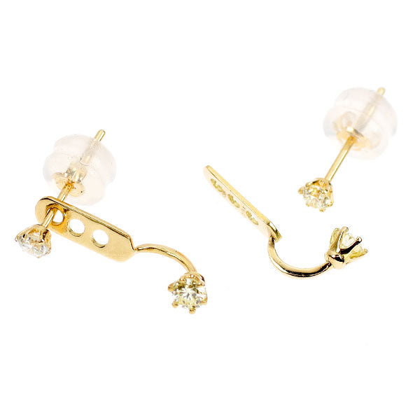 K18YG ダイヤモンド ピアス 0.26ct 2Way