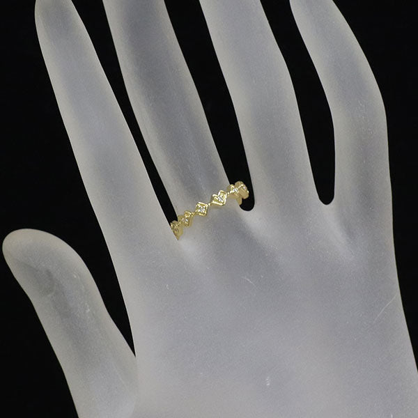 アーカー K18YG ダイヤモンド リング 0.11ct フルエタニティ
