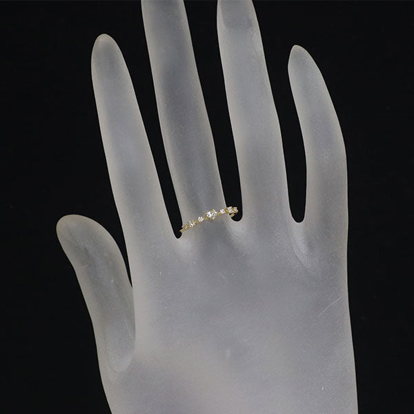 アーカー/ahkah K18YG ハートシェイプ ダイヤモンド リング 0.15ct レメディ