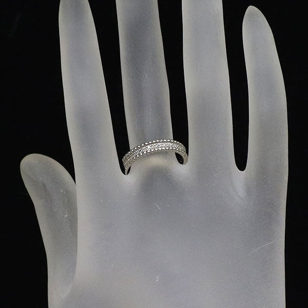 Pt900 ダイヤモンド リング 0.12ct ハーフエタニティ