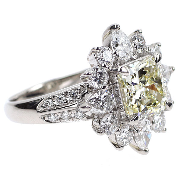 Pt900 ダイヤモンド リング 2.574ct VLY VS1 D1.90ct