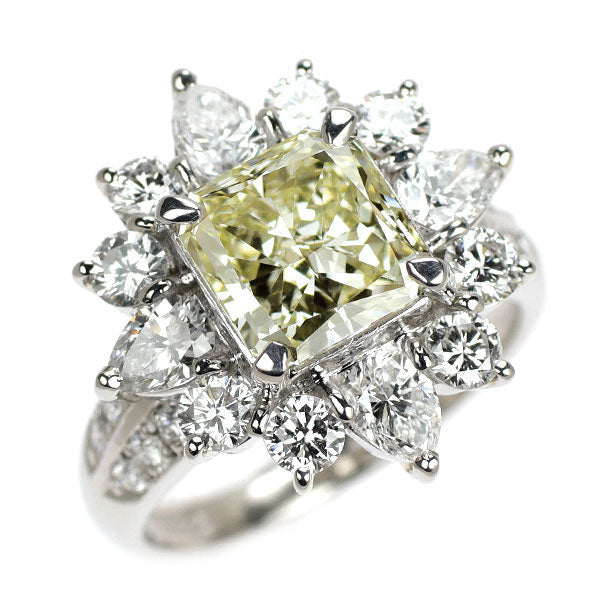 Pt900 ダイヤモンド リング 2.574ct VLY VS1 D1.90ct